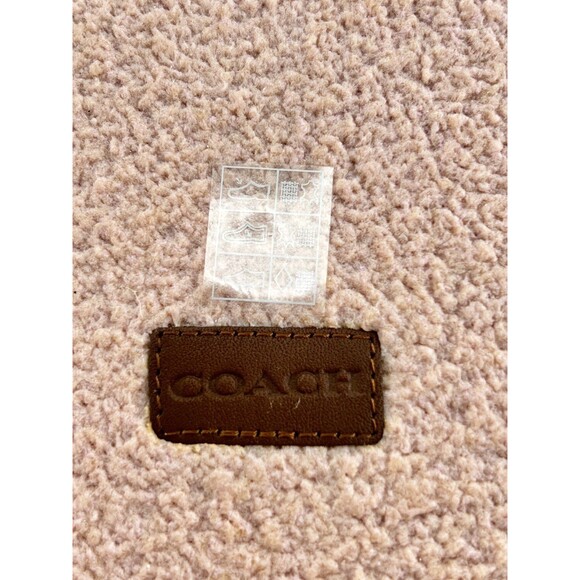 COACH Women's 7.5 B Noelle Terry Cloth Pink Platform Sandals Shoes Pool Chunky - Picture 9 of 13